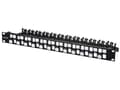 Miniatyrbilde 3 av 4: Lanview - Koblingspanel - rackmonterbar - CAT 5e/6/6a - UTP - RJ-45 X 24 - svart - 1U - 19"