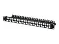 Miniatyrbilde 2 av 4: Lanview - Koblingspanel - rackmonterbar - CAT 5e/6/6a - UTP - RJ-45 X 24 - svart - 1U - 19"