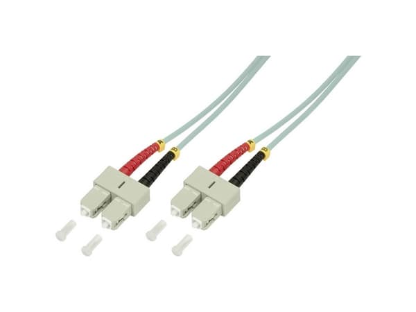 LogiLink 1m SC-SC, 1 m, OM3, SC, SC, SC, Hanstik/Hanstik