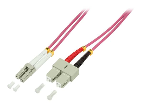 LogiLink LC/SC, 15 m, 15 m, OM4, LC, SC