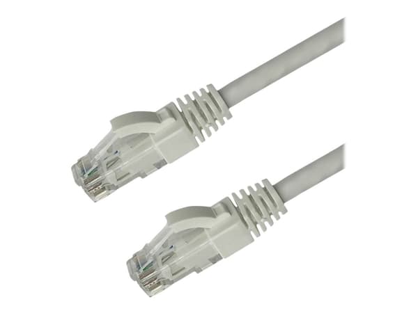 Lanview - Nätverkskabel - RJ-45 (hane) till RJ-45 (hane) - 30 m - 6 mm - UTP - CAT 6 - halogenfri, formpressad, hakfri - vit
