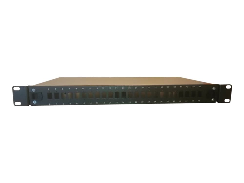 Lanview - Patch-panel - SC X 24, LC Duplex x12 - svart - 1U - 19"