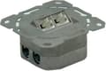 Pikkukuva 5 / 5: Value Cat.6a Flush Mount Wall Jack, STP, horizontal white, Valkoinen, Metalli
