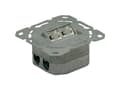 Pikkukuva 2 / 5: Value Cat.6a Flush Mount Wall Jack, STP, horizontal white, Valkoinen, Metalli