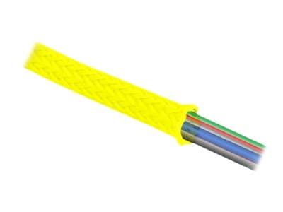 Delock - Flettet erme - strekkbar - 2 m - gul