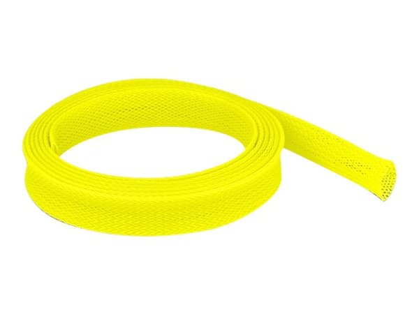 Delock - Flettet erme - strekkbar - 2 m - gul