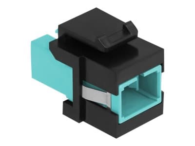 Delock - Kopplingsdon för nätverk - SC-läge (multi-mode) (hona) till SC-läge (multi-mode) (hona) - fiberoptisk - simplex - trapetsjack - svart, havsb