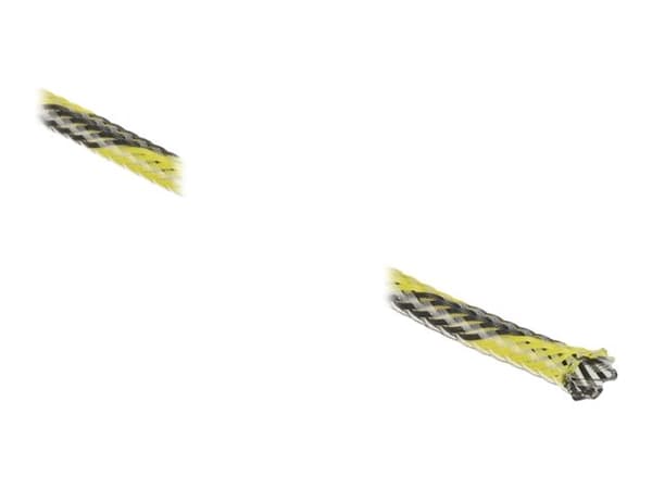 Delock - Flätad ärm - stretchable - 2 m - svart, gul