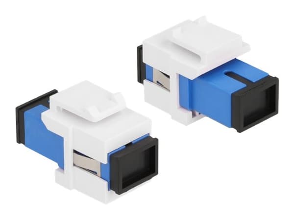 Delock - Modulinnlegg - SC - hvit, blå