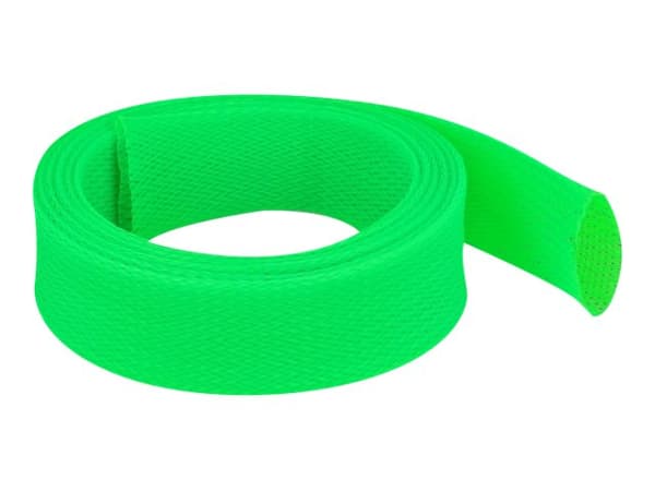 Delock - Flätad ärm - stretchable - 2 m - grön