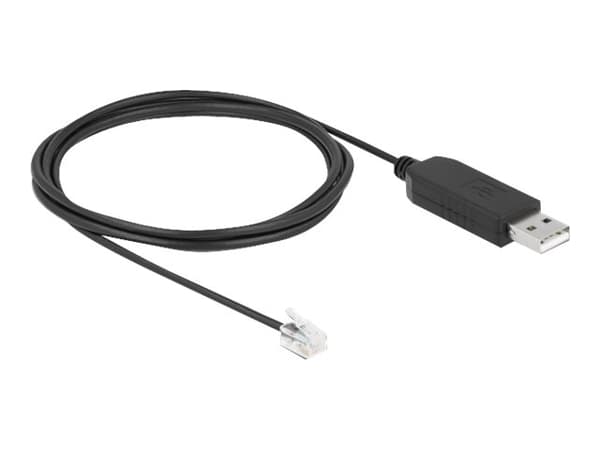 Delock - Seriell adapter - USB 2.0 - RS-232 x 1 - svart