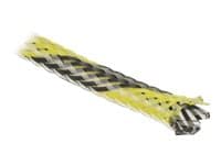 Delock - Flettet erme - strekkbar - 2 m - svart, gul