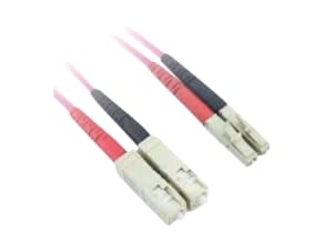 Lanview - Patchkabel - SC/UPC multimodus (hann) til LC/UPC multimodus (hann) - 2 m. - 2 mm - fiberoptikk - dupleks - 50 / 125 my - OM4 - halogenfri -