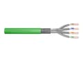 Miniatyrbilde 1 av 5: DIGITUS Professional - Samlet kabel - 100 m - 7.9 mm - S/FTP - simpleks - CAT 8.2 - halogenfri - grønn