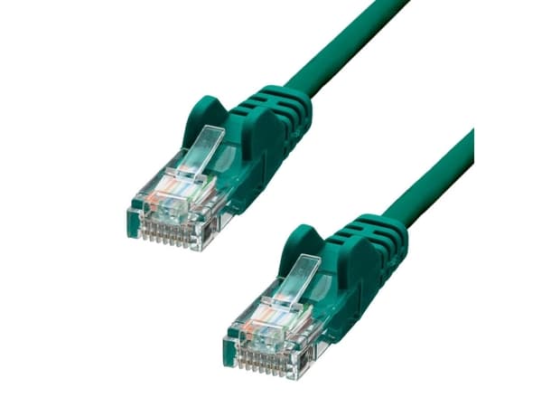 ProXtend - Koblingskabel - RJ-45 (hann) til RJ-45 (hann) - 50 cm - UTP - CAT 5e - formstøpt, uten hindringer - grønn