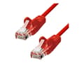 Miniatyrbilde 1 av 5: ProXtend - Koblingskabel - RJ-45 (hann) til RJ-45 (hann) - 3 m - UTP - CAT 5e - formstøpt, uten hindringer - rød