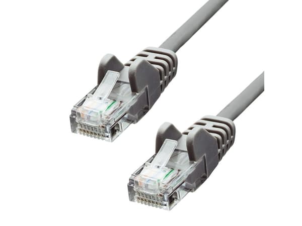 ProXtend - Koblingskabel - RJ-45 (hann) til RJ-45 (hann) - 25 cm - UTP - CAT 5e - formstøpt, uten hindringer - grå