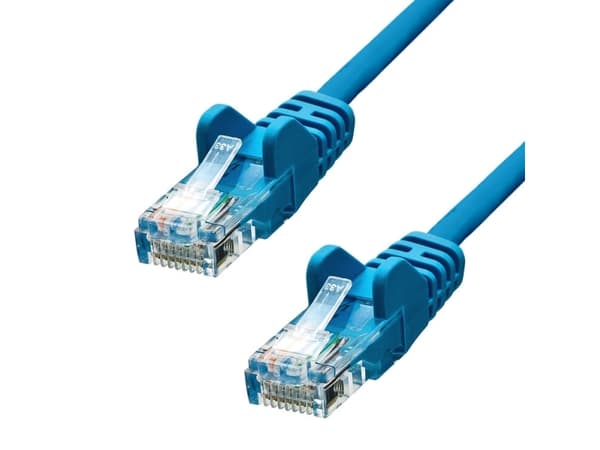 ProXtend - Koblingskabel - RJ-45 (hann) til RJ-45 (hann) - 20 m - UTP - CAT 5e - formstøpt, uten hindringer - blå