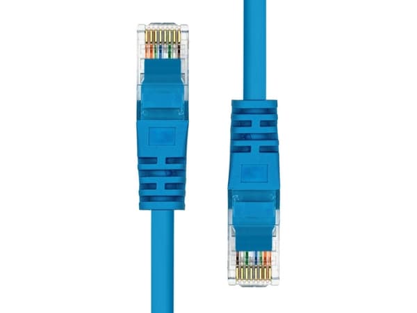 ProXtend - Koblingskabel - RJ-45 (hann) til RJ-45 (hann) - 20 m - UTP - CAT 5e - formstøpt, uten hindringer - blå