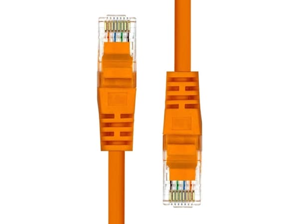 ProXtend - Koblingskabel - RJ-45 (hann) til RJ-45 (hann) - 15 m - UTP - CAT 5e - formstøpt, uten hindringer - oransje