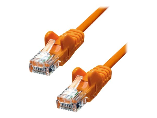 ProXtend - Koblingskabel - RJ-45 (hann) til RJ-45 (hann) - 15 m - UTP - CAT 5e - formstøpt, uten hindringer - oransje