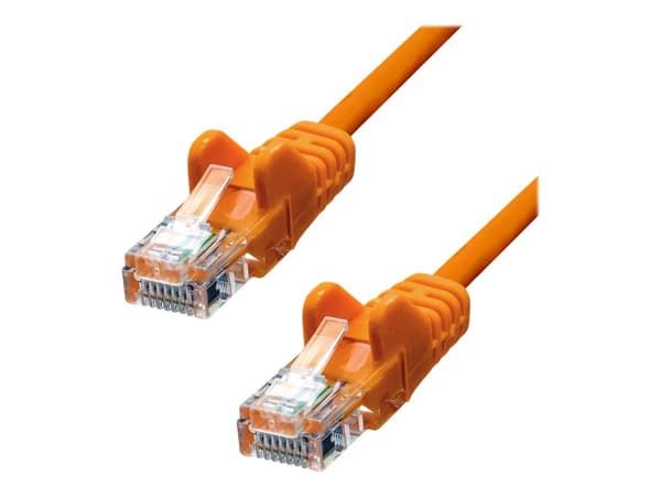 ProXtend - Koblingskabel - RJ-45 (hann) til RJ-45 (hann) - 15 m - UTP - CAT 5e - formstøpt, uten hindringer - oransje