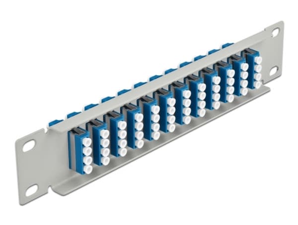 DeLOCK 66796, LC, Harmaa, 1U, 44 mm, 10 mm, 254 mm