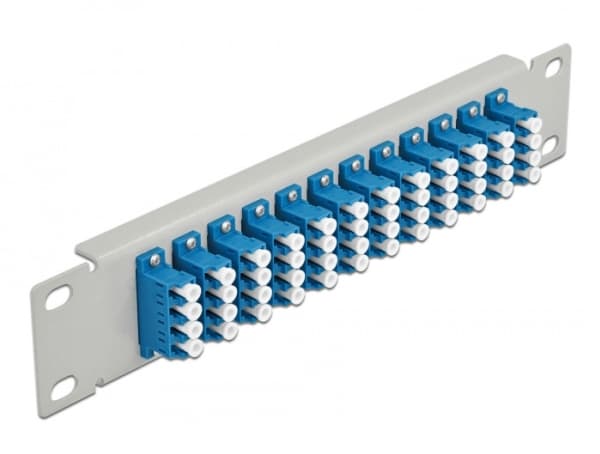 DeLOCK 66796, LC, Harmaa, 1U, 44 mm, 10 mm, 254 mm