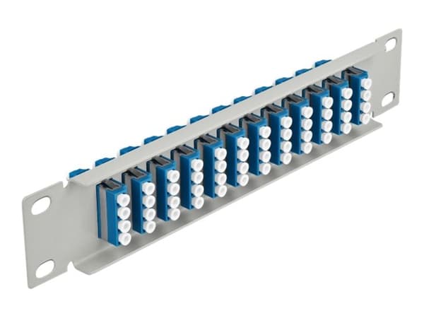 DeLOCK 66796, LC, Harmaa, 1U, 44 mm, 10 mm, 254 mm