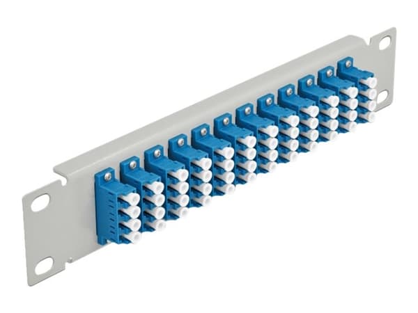 DeLOCK 66796, LC, Harmaa, 1U, 44 mm, 10 mm, 254 mm Harmaa