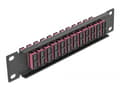 Miniatyrbild 4 av 4: Delock - Patch-panel - kan monteras i skåp - SC Duplex MM X 12 - svart, violett - 1U - 10"