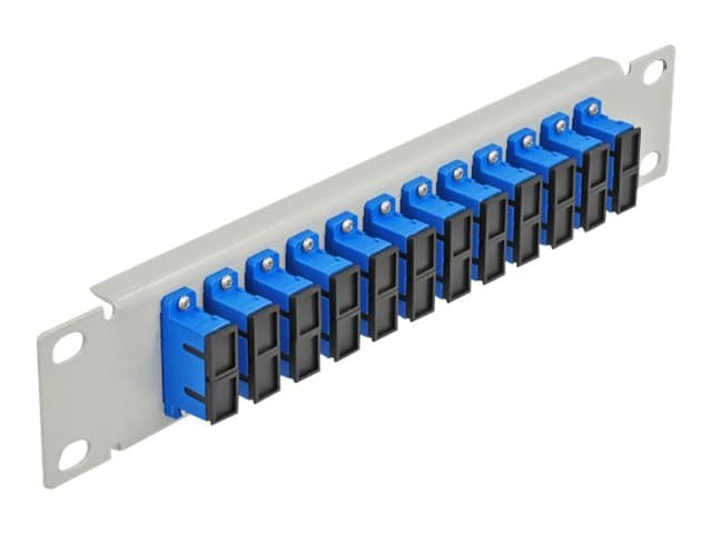 Delock - Patch-panel - SC Duplex SM X 12 - grå - 1U - 10"