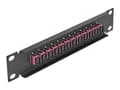 Miniatyrbilde 2 av 5: Delock - Koblingspanel - SC MM X 12 - svart - 1U - 10"