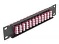 Miniatyrbilde 4 av 5: Delock - Koblingspanel - LC MM X 48 - svart - 1U - 10"