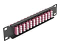 Miniatyrbilde 2 av 5: Delock - Koblingspanel - LC MM X 48 - svart - 1U - 10"