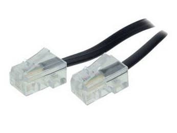 S-Conn 3m RJ45, 3 m, RJ45, RJ45, Sort, Gjennomsiktig, Hankjønn, Hankjønn