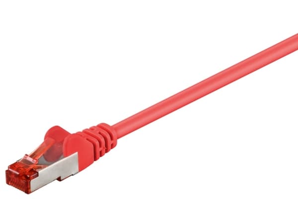 goobay - Nettverkskabel - RJ-45 (hann) til RJ-45 (hann) - 3 m - SFTP, PiMF - CAT 6 - formstøpt - rød