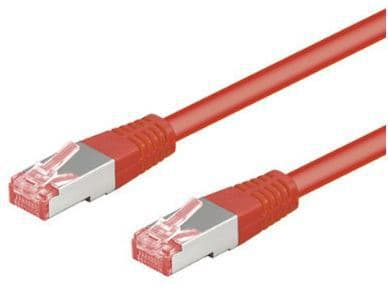 goobay - Nettverkskabel - RJ-45 (hann) til RJ-45 (hann) - 3 m - SFTP, PiMF - CAT 6 - formstøpt - rød