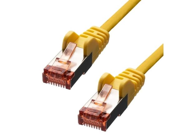 ProXtend - Nettverkskabel - RJ-45 (hann) til RJ-45 (hann) - 20 cm - 5.8 mm - foliebelagt uskjermet tvinnet kabelpar (F/UTP) - CAT 6 - IEEE 802.3af -