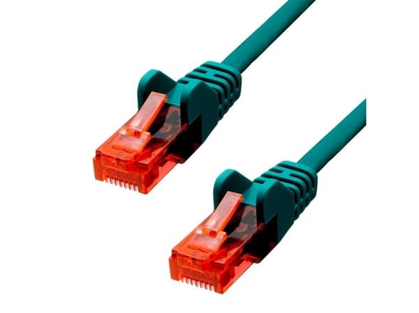 ProXtend - Liitäntäkaapeli - RJ-45 (uros) - RJ-45 (uros) - 20 m - 5 mm - UTP - CAT 6 - IEEE 802.3af - booted, knotless, stranded - vihreä