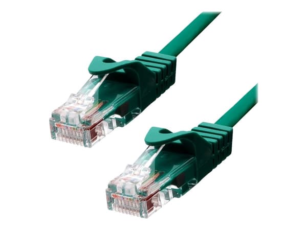 ProXtend - Patch-kabel - RJ-45 (hane) till RJ-45 (hane) - 50 cm - 5.4 mm - UTP - CAT 5e - IEEE 802.3at - formpressad, hakfri, tvinnad - grön
