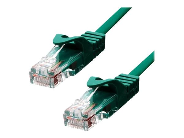 ProXtend - Patch-kabel - RJ-45 (hane) till RJ-45 (hane) - 50 cm - 5.4 mm - UTP - CAT 5e - IEEE 802.3at - formpressad, hakfri, tvinnad - grön