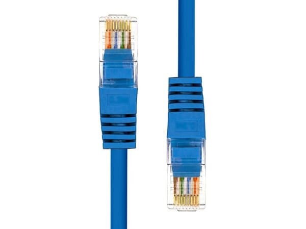 ProXtend - Koblingskabel - RJ-45 (hann) til RJ-45 (hann) - 1.5 m - 5.4 mm - UTP - CAT 5e - IEEE 802.3at - formstøpt, uten hindringer, flertrådet - bl