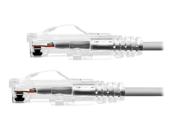 ProXtend Ultra Slim - Koblingskabel - RJ-45 (hann) til RJ-45 (hann) - 25 cm - 3.6 mm - UTP - CAT 6a - halogenfri, formstøpt, uten hindringer - grå