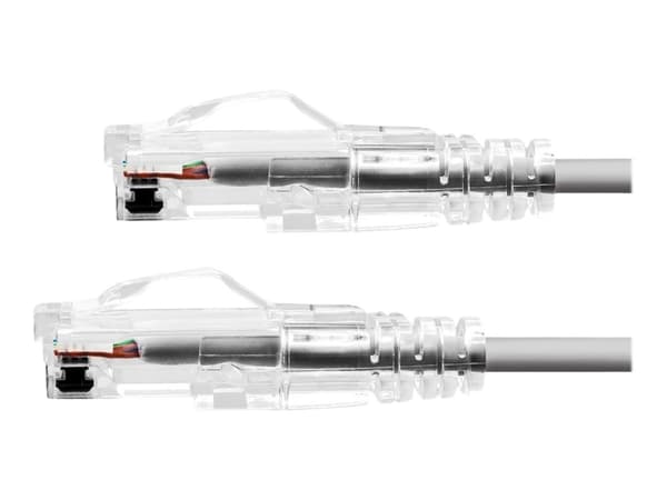 ProXtend Ultra Slim - Koblingskabel - RJ-45 (hann) til RJ-45 (hann) - 25 cm - 3.6 mm - UTP - CAT 6a - halogenfri, formstøpt, uten hindringer - grå