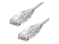 Miniatyrbilde 1 av 5: ProXtend Ultra Slim - Koblingskabel - RJ-45 (hann) til RJ-45 (hann) - 25 cm - 3.6 mm - UTP - CAT 6a - halogenfri, formstøpt, uten hindringer - grå
