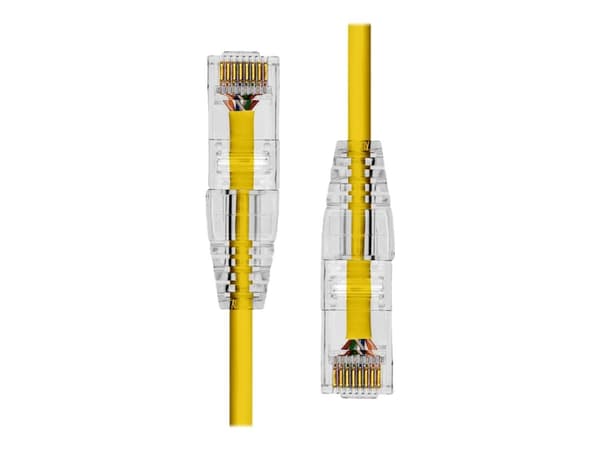 ProXtend - Nätverkskabel - RJ-45 (hane) till RJ-45 (hane) - 30 cm - 3.6 mm - UTP - CAT 6 - halogenfri, hakfri, tvinnad - gul
