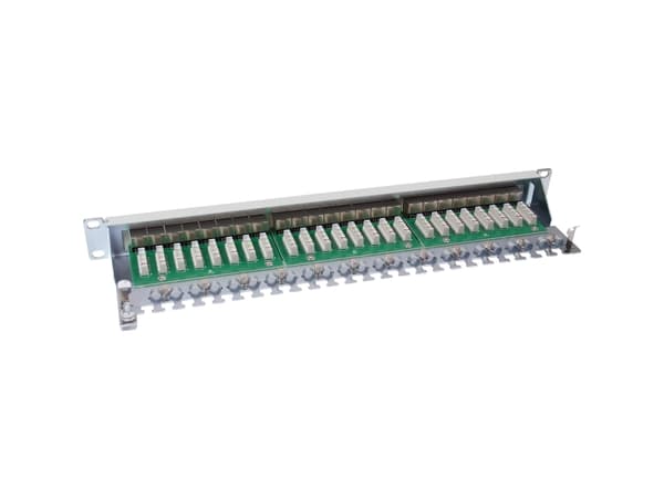 InLine 76224, RJ-45, Cat6, Harmaa, Telinekiinnitys, 1U
