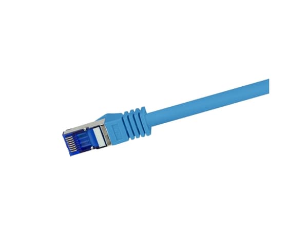 LogiLink C6A016S, 0,25 m, Cat6a, S/FTP (S-STP), RJ-45, RJ-45, Blå