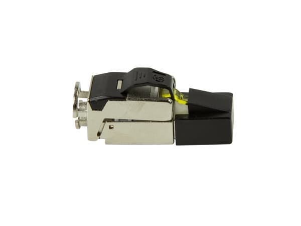 LogiLink MP0081, RJ45, Musta, Metallinen, Uros, Suora, Metalli, Muovi, Cat8.1